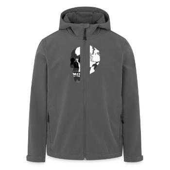 Totenschädel - Recycelte Männer Softshell-Jacke von Stanley/Stella - Anthrazit - Vorne - AI Model Male 185 light (185cm)