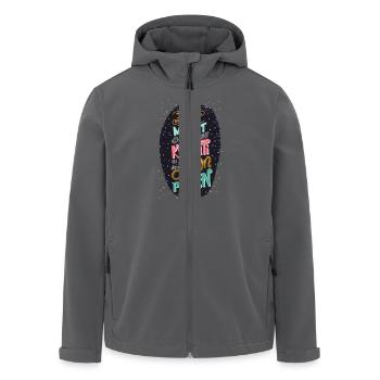 Konfetti - Recycelte Männer Softshell-Jacke von Stanley/Stella - Anthrazit - Vorne - AI Model Male 185 light (185cm)