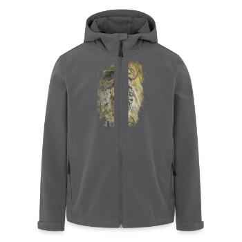 Afrika-Afrika - Recycelte Männer Softshell-Jacke von Stanley/Stella - Anthrazit - Vorne - AI Model Male 185 light (185cm)