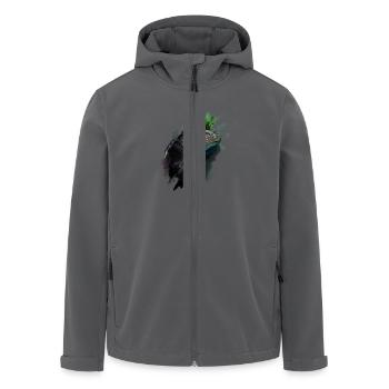 Iguana Punk - Recycelte Männer Softshell-Jacke von Stanley/Stella - Anthrazit - Vorne - AI Model Male 185 light (185cm)