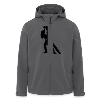salsa - Recycelte Männer Softshell-Jacke von Stanley/Stella - Anthrazit - Vorne - AI Model Male 185 light (185cm)