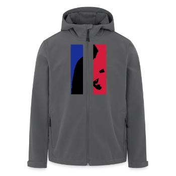 Flip Cup - Recycelte Männer Softshell-Jacke von Stanley/Stella - Anthrazit - Vorne - AI Model Male 185 light (185cm)