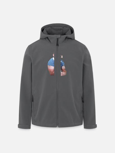 popey - Recycelte Männer Softshell-Jacke von Stanley/Stella - Anthrazit