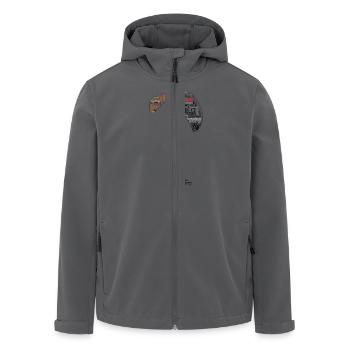 Paraglider Wordcloud - Recycelte Männer Softshell-Jacke von Stanley/Stella - Anthrazit - Vorne - AI Model Male 185 light (185cm)