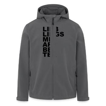 Lieblings Mitarbeiter - Recycelte Männer Softshell-Jacke von Stanley/Stella - Anthrazit - Vorne - AI Model Male 185 light (185cm)