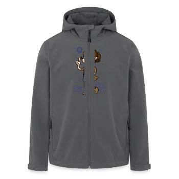 Eigenschaften einer guten Lehrerin (dunkel) - Recycelte Männer Softshell-Jacke von Stanley/Stella - Anthrazit - Vorne - AI Model Male 185 light (185cm)