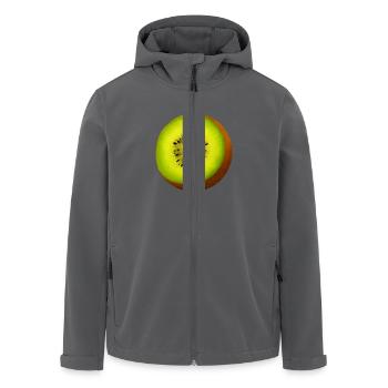 Kiwi - Recycelte Männer Softshell-Jacke von Stanley/Stella - Anthrazit - Vorne - AI Model Male 185 light (185cm)