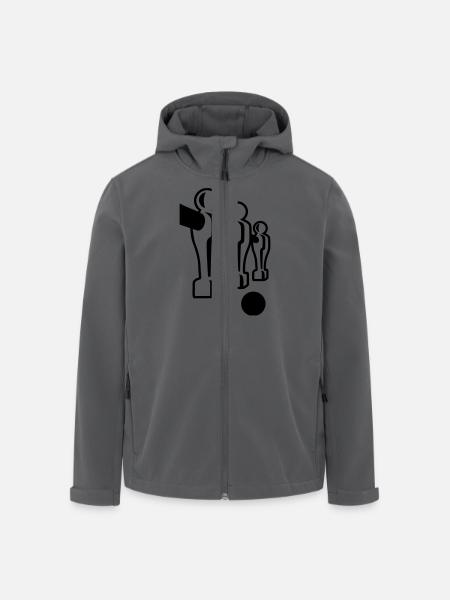 Tischkicker - Recycelte Männer Softshell-Jacke von Stanley/Stella - Anthrazit