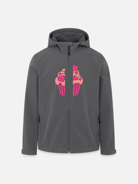 Cupcake - Recycelte Männer Softshell-Jacke von Stanley/Stella - Anthrazit