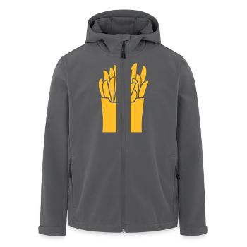Pommes - Recycelte Männer Softshell-Jacke von Stanley/Stella - Anthrazit - Vorne - AI Model Male 185 light (185cm)