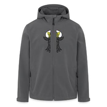 mecklenburgischer stierkopf mit krone Mecklenburg - Recycelte Männer Softshell-Jacke von Stanley/Stella - Anthrazit - Vorne - AI Model Male 185 light (185cm)