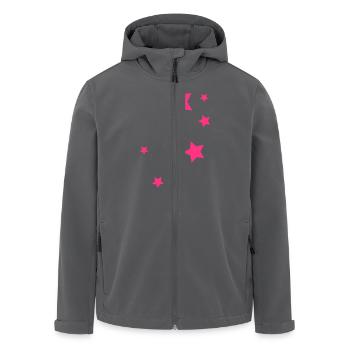 Stars, Stella, Sterne, Star - Recycelte Männer Softshell-Jacke von Stanley/Stella - Anthrazit - Vorne - AI Model Male 185 light (185cm)