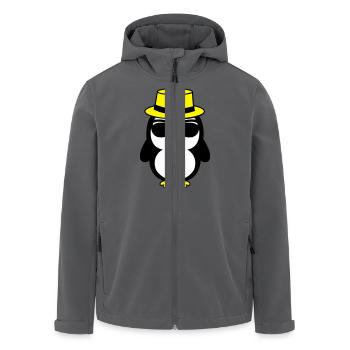 cool_pinguin_02 - Men’s Recycled Softshell Jacket by Stanley/Stella - anthracite - Front - AI Model Male 185 light (185cm)