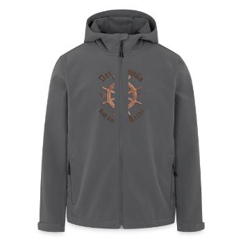 Der Kapitän hat immer Recht - Recycelte Männer Softshell-Jacke von Stanley/Stella - Anthrazit - Vorne - AI Model Male 185 light (185cm)