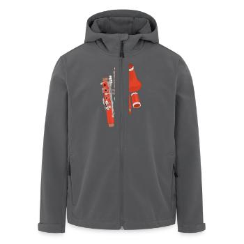 Klarinette zerlegt - Recycelte Männer Softshell-Jacke von Stanley/Stella - Anthrazit - Vorne - AI Model Male 185 light (185cm)