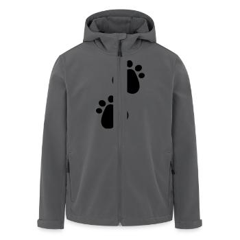 Pfoten - Recycelte Männer Softshell-Jacke von Stanley/Stella - Anthrazit - Vorne - AI Model Male 185 light (185cm)