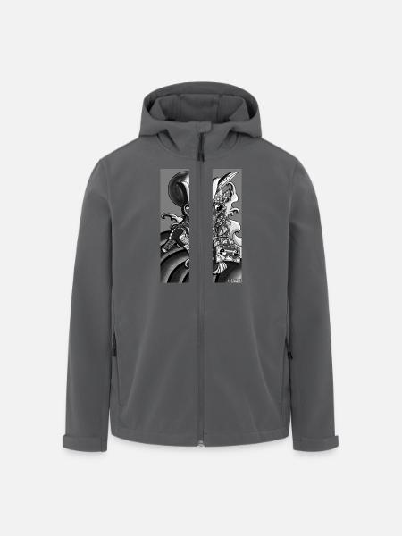 Half-Samurai - Recycelte Männer Softshell-Jacke von Stanley/Stella - Anthrazit