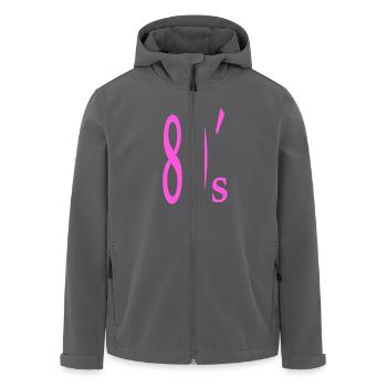 80er Jahre Geschenk Retro Party - Recycelte Männer Softshell-Jacke von Stanley/Stella - Anthrazit - Vorne - AI Model Male 185 light (185cm)