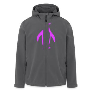 Pinguin Süßer Antarktis Südpol Zoo Tier Vogel Cool - Recycelte Männer Softshell-Jacke von Stanley/Stella - Anthrazit - Vorne - AI Model Male 185 light (185cm)