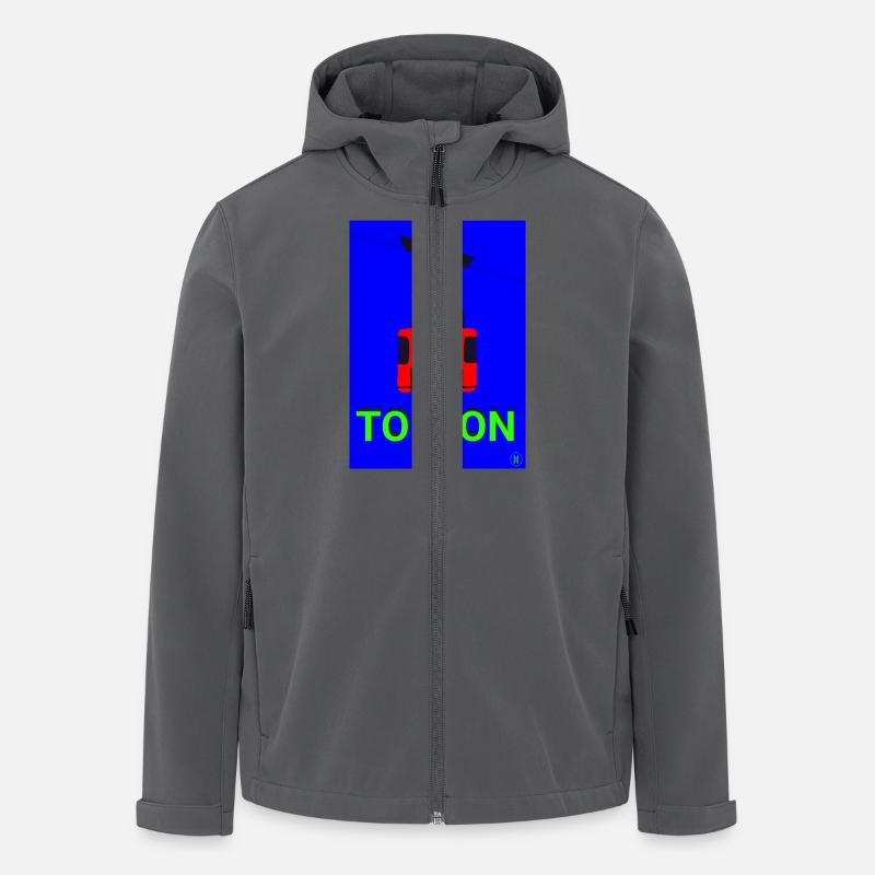 Seilbahn von Toulon - Recycelte Männer Softshell-Jacke von Stanley/Stella - Anthrazit
