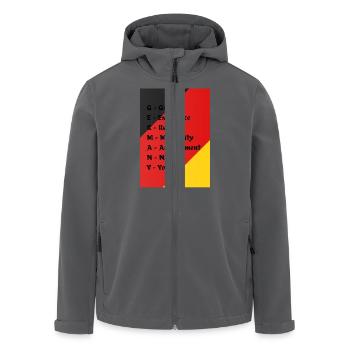 germany - Recycelte Männer Softshell-Jacke von Stanley/Stella - Anthrazit - Vorne - AI Model Male 185 light (185cm)