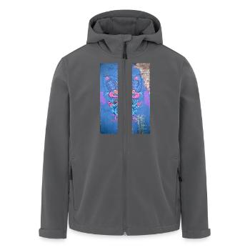 Grafitty World - Recycelte Männer Softshell-Jacke von Stanley/Stella - Anthrazit - Vorne - AI Model Male 185 light (185cm)