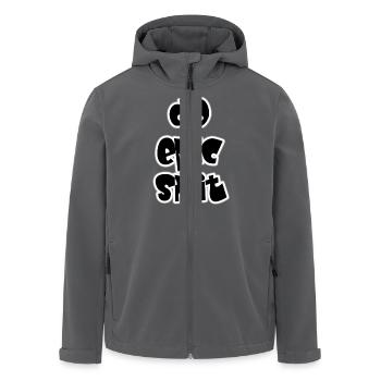DO EPIC SHIT - Recycelte Männer Softshell-Jacke von Stanley/Stella - Anthrazit - Vorne - AI Model Male 185 light (185cm)