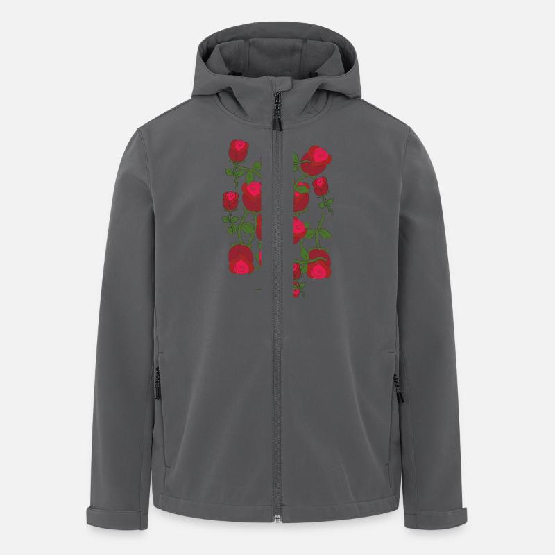 Roses Roses - Men’s Recycled Softshell Jacket by Stanley/Stella - anthracite