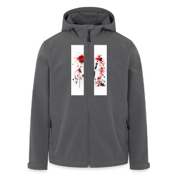 1000005585 - Recycelte Männer Softshell-Jacke von Stanley/Stella - Anthrazit - Vorne - AI Model Male 185 light (185cm)