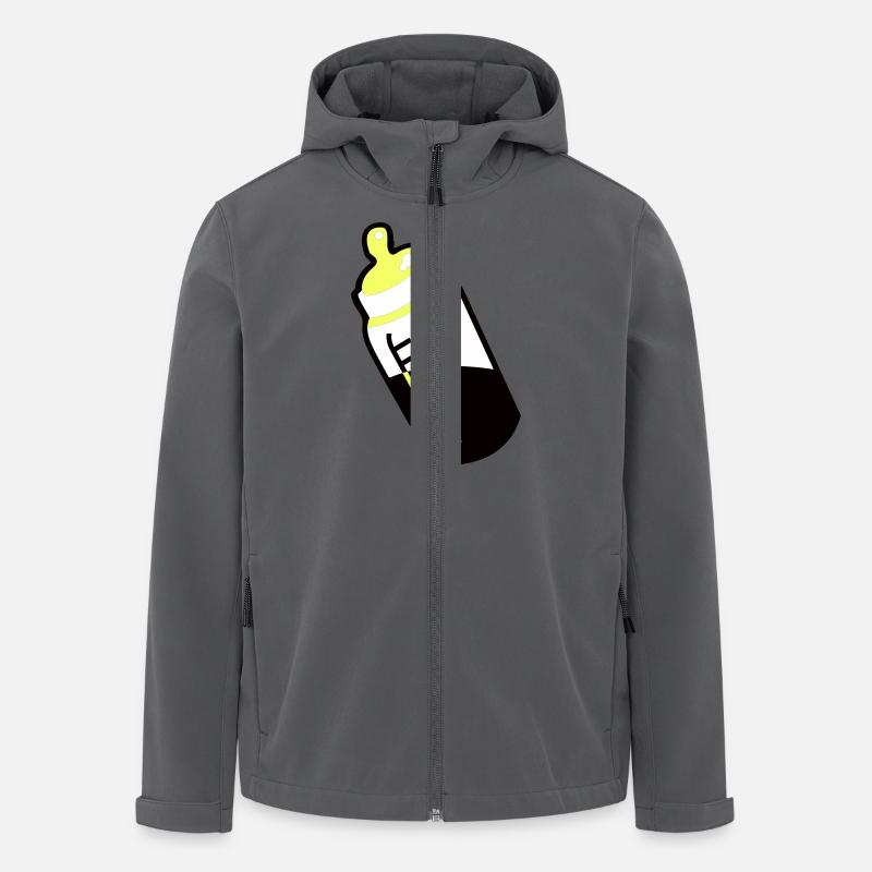 Baby-Fläschchen - Recycelte Männer Softshell-Jacke von Stanley/Stella - Anthrazit