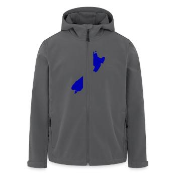 Neuseeland - Recycelte Männer Softshell-Jacke von Stanley/Stella - Anthrazit - Vorne - AI Model Male 185 light (185cm)