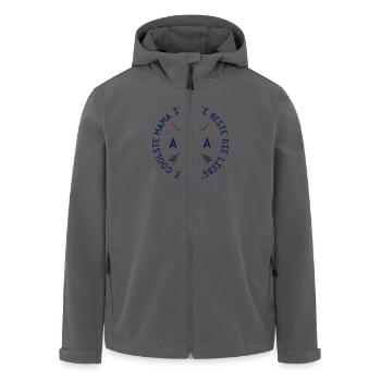 Mama ist die Beste - Recycelte Männer Softshell-Jacke von Stanley/Stella - Anthrazit - Vorne - AI Model Male 185 light (185cm)