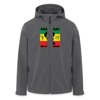 Reggae - Recycelte Männer Softshell-Jacke von Stanley/Stella - Anthrazit - Vorne - AI Model Male 185 light (185cm)