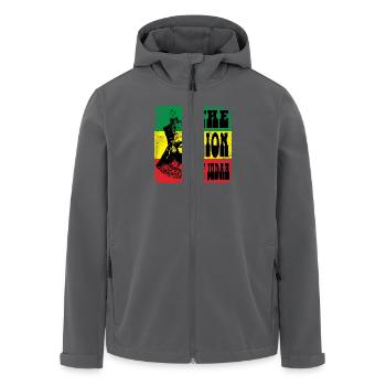 Reggae - Recycelte Männer Softshell-Jacke von Stanley/Stella - Anthrazit - Vorne - AI Model Male 185 light (185cm)