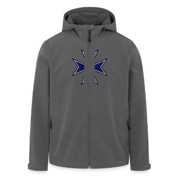 Maltese Cross__V003 - Recycelte Männer Softshell-Jacke von Stanley/Stella - Anthrazit - Vorne - AI Model Male 185 light (185cm)