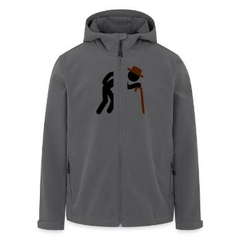 Old Man - Recycelte Männer Softshell-Jacke von Stanley/Stella - Anthrazit - Vorne - AI Model Male 185 light (185cm)