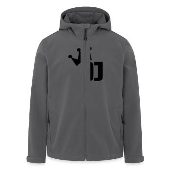 DJ - Recycelte Männer Softshell-Jacke von Stanley/Stella - Anthrazit - Vorne - AI Model Male 185 light (185cm)