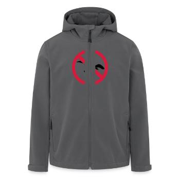 Möwe - Recycelte Männer Softshell-Jacke von Stanley/Stella - Anthrazit - Vorne - AI Model Male 185 light (185cm)