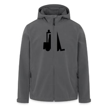 stapler fahrer - Recycelte Männer Softshell-Jacke von Stanley/Stella - Anthrazit - Vorne - AI Model Male 185 light (185cm)