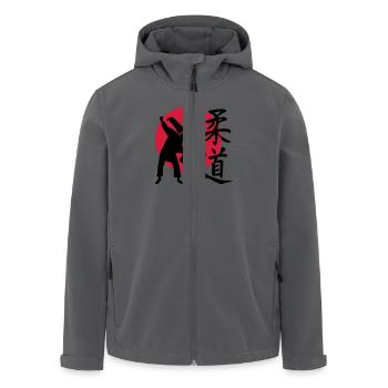 Judo - Recycelte Männer Softshell-Jacke von Stanley/Stella - Anthrazit - Vorne - AI Model Male 185 light (185cm)