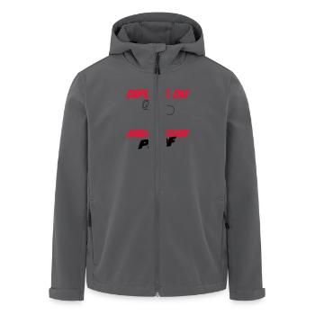 Diplôme du meilleur prof - Recycelte Männer Softshell-Jacke von Stanley/Stella - Anthrazit - Vorne - AI Model Male 185 light (185cm)