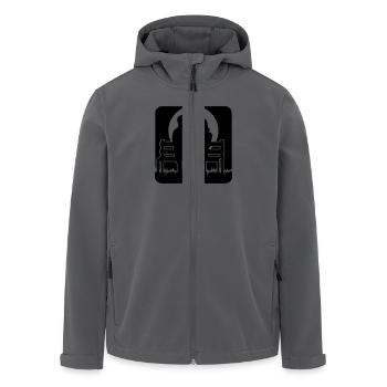 vollmond liebespaar bank - Recycelte Männer Softshell-Jacke von Stanley/Stella - Anthrazit - Vorne - AI Model Male 185 light (185cm)