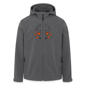hafen der ehe herzen - Recycelte Männer Softshell-Jacke von Stanley/Stella - Anthrazit - Vorne - AI Model Male 185 light (185cm)