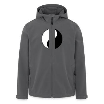 Yin Yang - Recycelte Männer Softshell-Jacke von Stanley/Stella - Anthrazit - Vorne - AI Model Male 185 light (185cm)