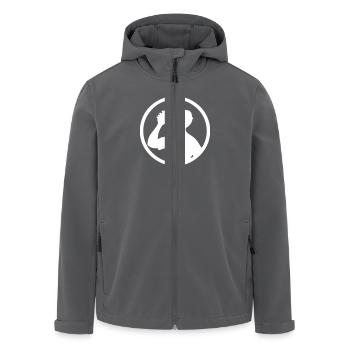 Drinking Saufen Party - Recycelte Männer Softshell-Jacke von Stanley/Stella - Anthrazit - Vorne - AI Model Male 185 light (185cm)