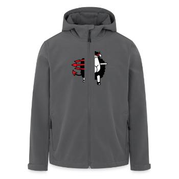 Schaf Teufel Satan Hölle Böse Dreizack Hörner Cool - Recycelte Männer Softshell-Jacke von Stanley/Stella - Anthrazit - Vorne - AI Model Male 185 light (185cm)
