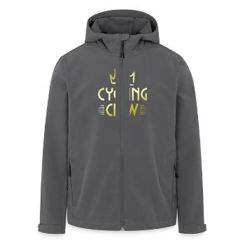 Cycling Crew - Recycelte Männer Softshell-Jacke von Stanley/Stella - Anthrazit - Vorne - AI Model Male 185 light (185cm)