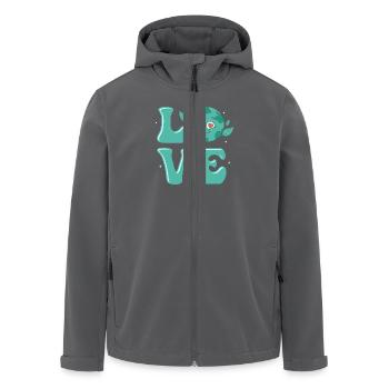 Love Earth Day Environmental Planet - Recycelte Männer Softshell-Jacke von Stanley/Stella - Anthrazit - Vorne - AI Model Male 185 light (185cm)