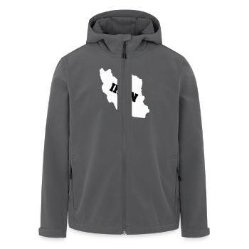 iran - Recycelte Männer Softshell-Jacke von Stanley/Stella - Anthrazit - Vorne - AI Model Male 185 light (185cm)