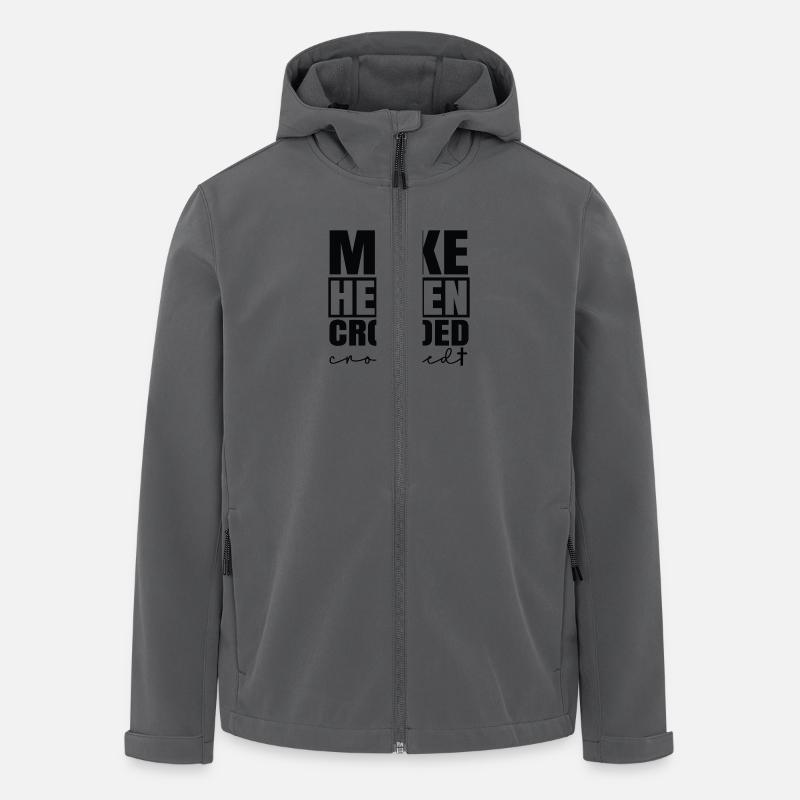 Make heaven crowded - Recycelte Männer Softshell-Jacke von Stanley/Stella - Anthrazit
